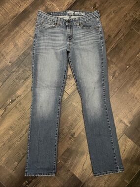 Vintage Levis Stretch Slim Straight Jeans - Light Blue Wash